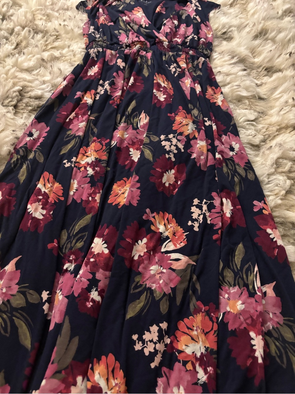 Isabel maternity floral maxi dress size small